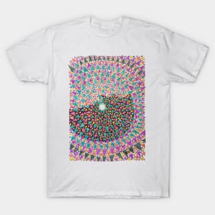 Triangle Sunburst Succumbing to Shadow T-Shirt